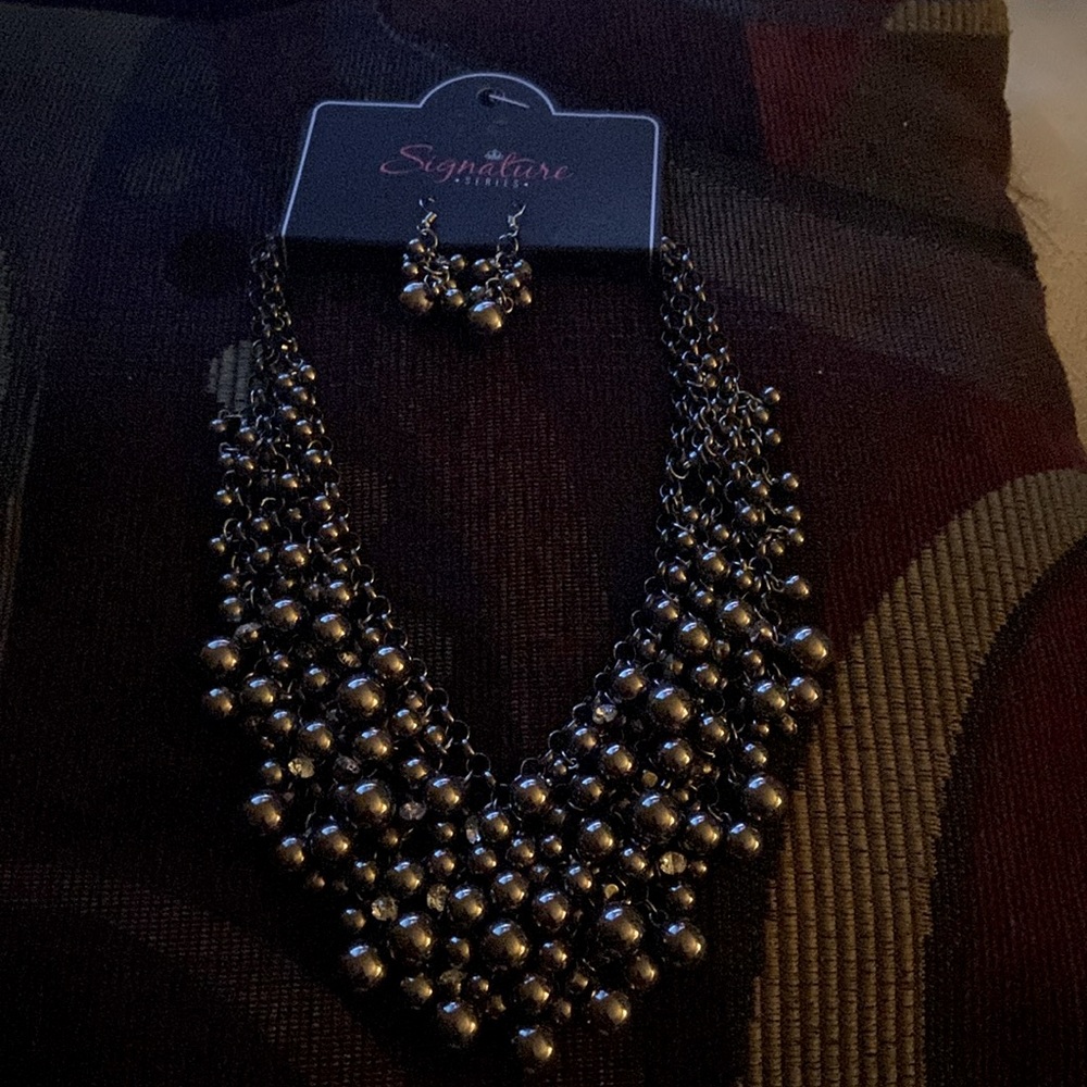 Necklace with matching earrings
